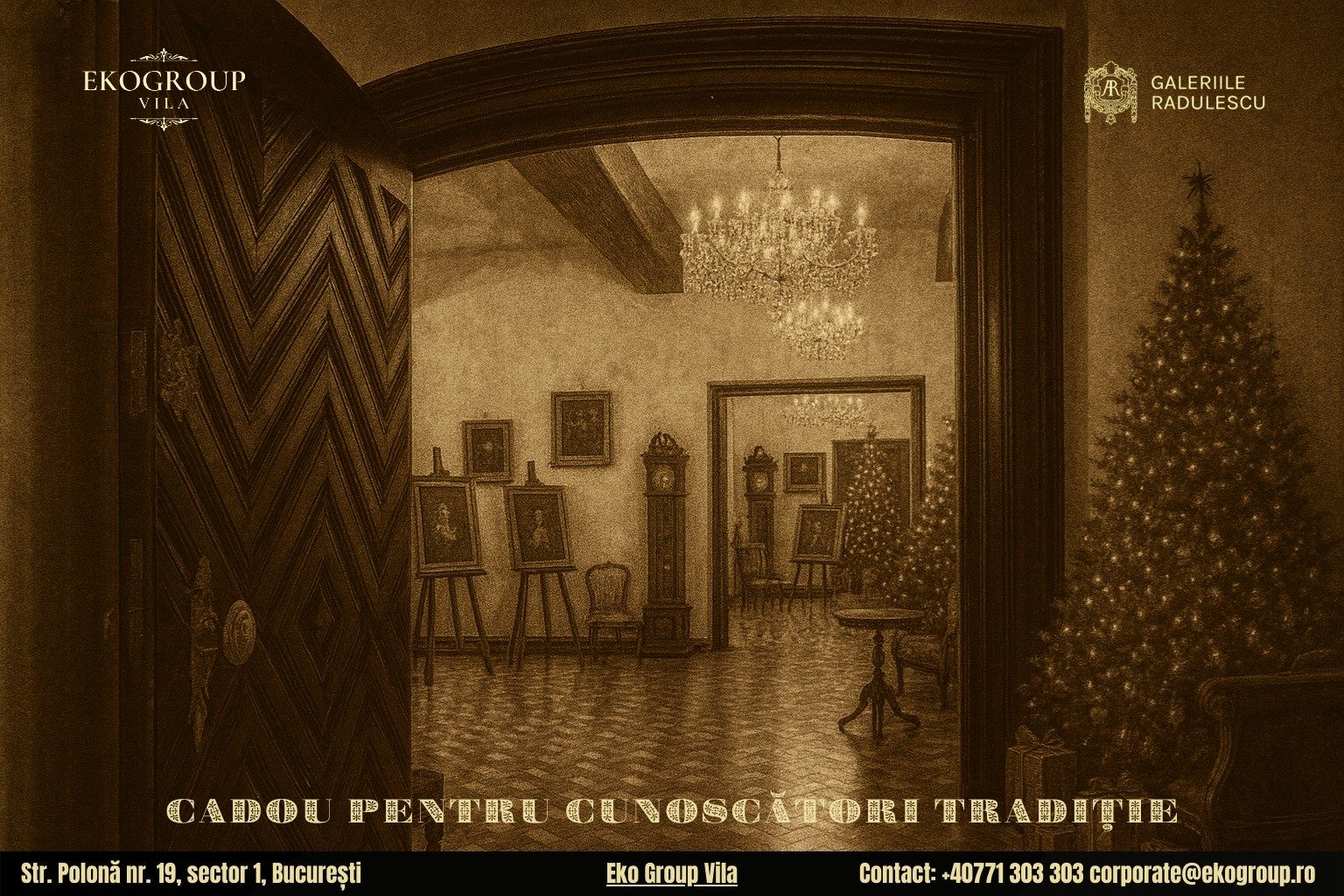 Cadou de Crăciun: O călătorie culturală fascinantă în atmosfera Crăciunului anilor ’30 la Eko Group Vila